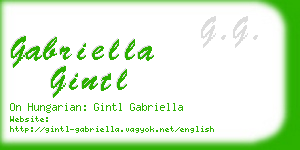 gabriella gintl business card